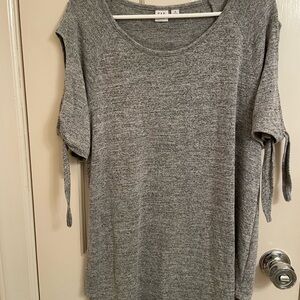 GAP Heather Gray Tie-Sleeve Tunic